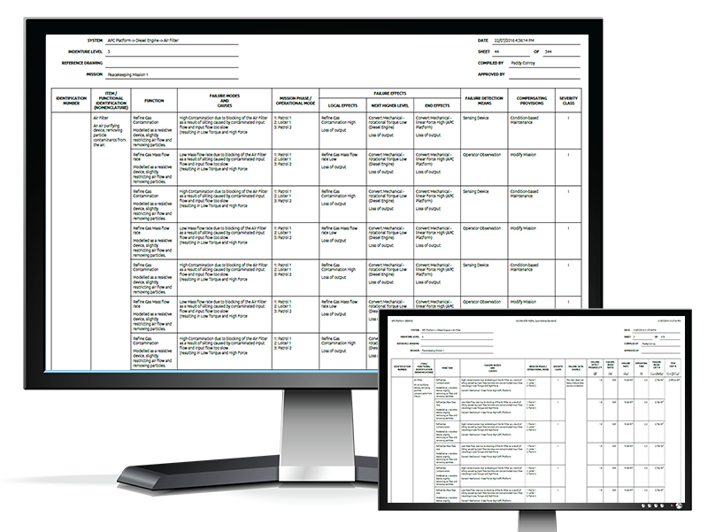 Model-based FMEA Reliability Software for Energy Markets