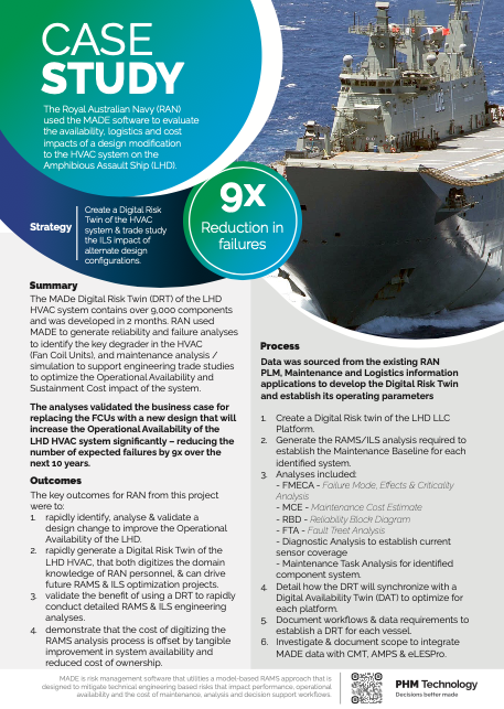 Royal Australian Navy case study PDF cover preview